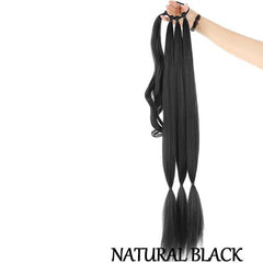 Braided Ponytail Extension for Women: Synthetic Hair, Wrap Around, Long