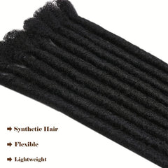 10 Strand 0.69 Cm Width Backcomb Twisted Dreadlock Extensions