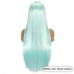 Colorful Long Straight Wig Synthetic Wig Anime Cosplay Wig For Halloween
