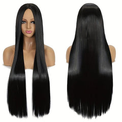 Colorful Long Straight Wig Synthetic Wig Anime Cosplay Wig For Halloween