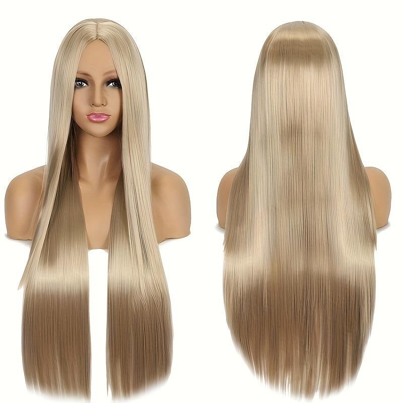 Colorful Long Straight Wig Synthetic Wig Anime Cosplay Wig For Halloween