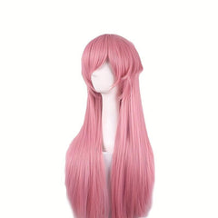 Long Curly Wig Synthetic Wig With Bangs for Halloween Cosplay