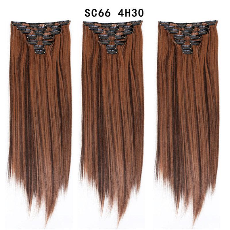 Synthetic Thick Hair Extensions Clip In 7 Pieces
