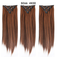 Synthetic Thick Hair Extensions Clip In 7 Pieces