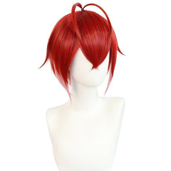Short Red Synthetic Cosplay Wig & Wig Cap for Men