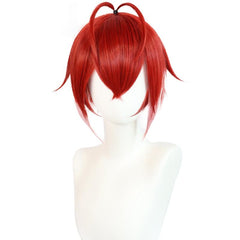 Short Red Synthetic Cosplay Wig & Wig Cap for Men