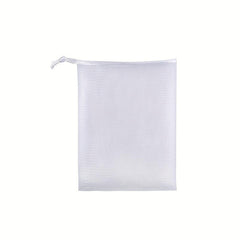 5 Pcs Mesh Soap Bag with Drawstring for Foaming and Drying