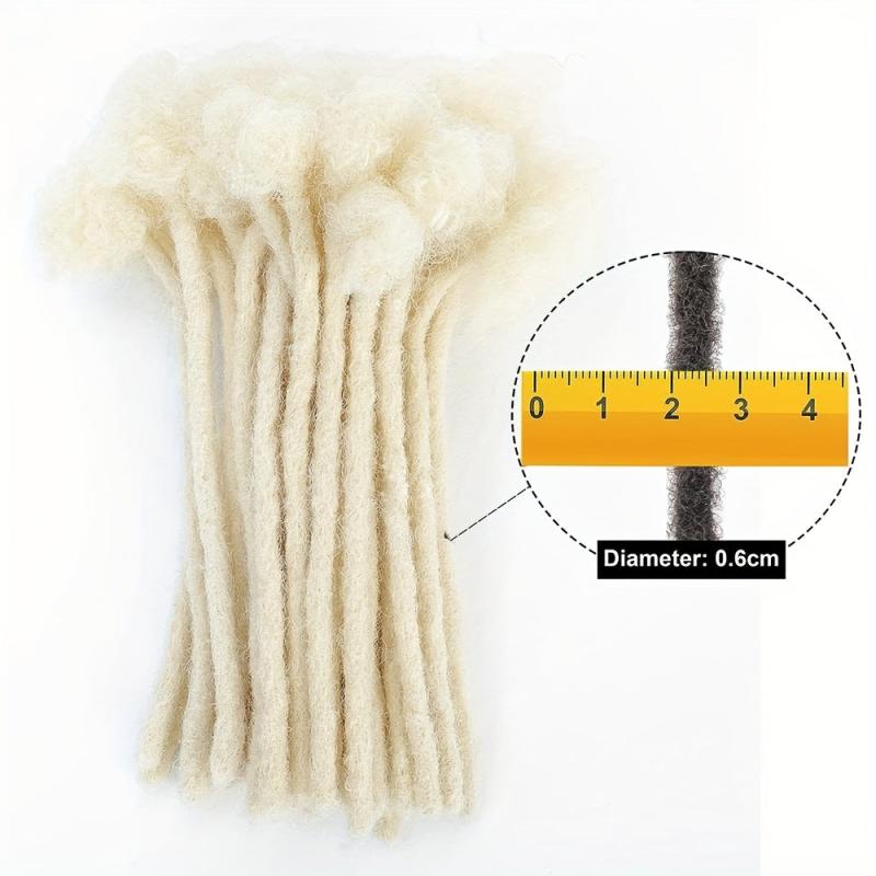 6 Inch Blonde Dreadlocks Hair Extensions 10 Strands Crochet Hair Braids
