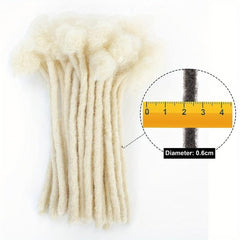 6 Inch Blonde Dreadlocks Hair Extensions 10 Strands Crochet Hair Braids