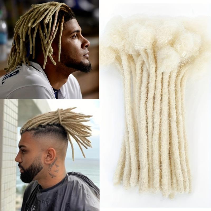 6 Inch Blonde Dreadlocks Hair Extensions 10 Strands Crochet Hair Braids