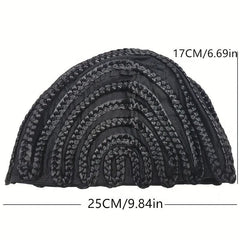 Adjustable Crochet Braided Wig Cap for Wigs & Hair Styling