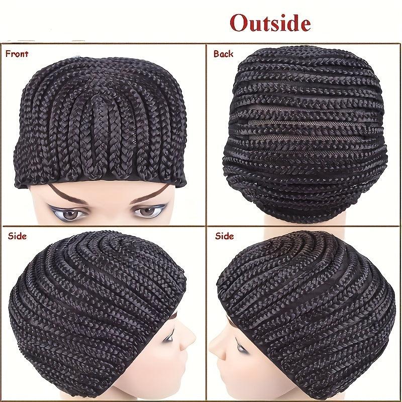 Adjustable Crochet Braided Wig Cap for Wigs & Hair Styling
