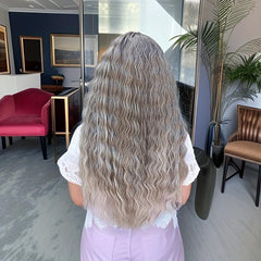 Ombre Long Curly Wavy Wig Synthetic Beginners Friendly Heat Resistant