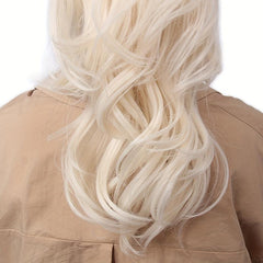 Brown Mix Red Blonde Ponytail Extension Curly Synthetic Hairpiece