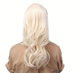 Brown Mix Red Blonde Ponytail Extension Curly Synthetic Hairpiece