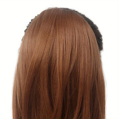 Brown Mix Red Blonde Ponytail Extension Curly Synthetic Hairpiece