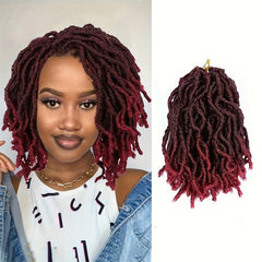 25 Packs 4 Cm Soft Butterfly Locs Crochet Hair Pre Looped Distressed Faux Locs