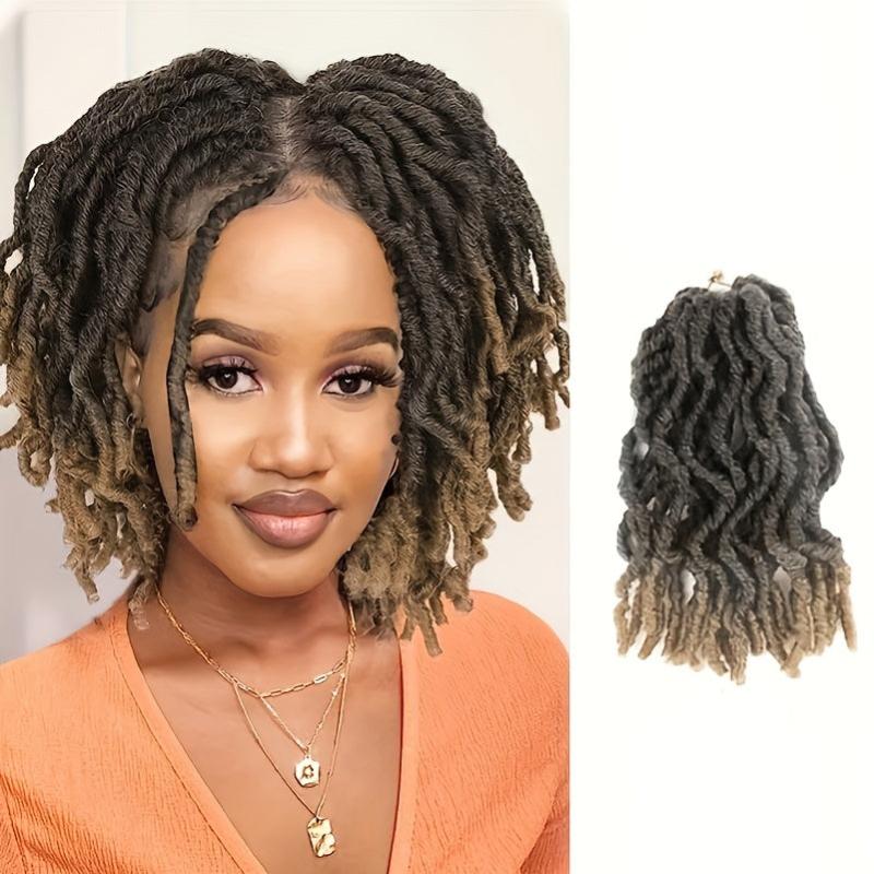 25 Packs 4 Cm Soft Butterfly Locs Crochet Hair Pre Looped Distressed Faux Locs