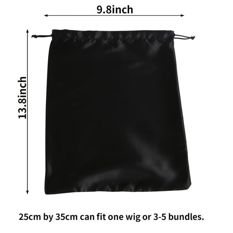 Satin Wig Storage Bag Hair Storage Bags For Wigs, Bundles, Extensions