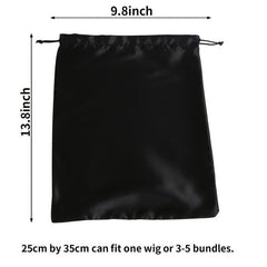 Satin Wig Storage Bag Hair Storage Bags For Wigs, Bundles, Extensions