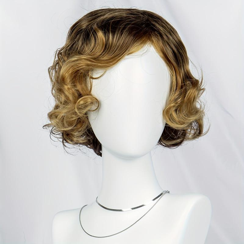 Short Costume Wig With Bangs Synthetic Anime Cosplay Halloween Party