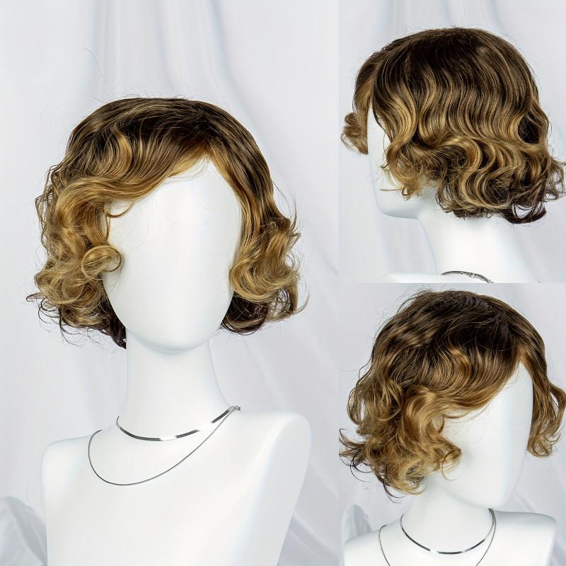 Short Costume Wig With Bangs Synthetic Anime Cosplay Halloween Party