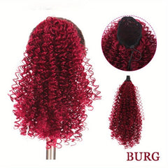 Afro Kinky Curly Ponytail Extensions Clip In Drawstring Ponytail Hair Extensions