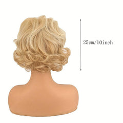 Short Straight Pixie Cut Wig With Bangs Synthetic Wig