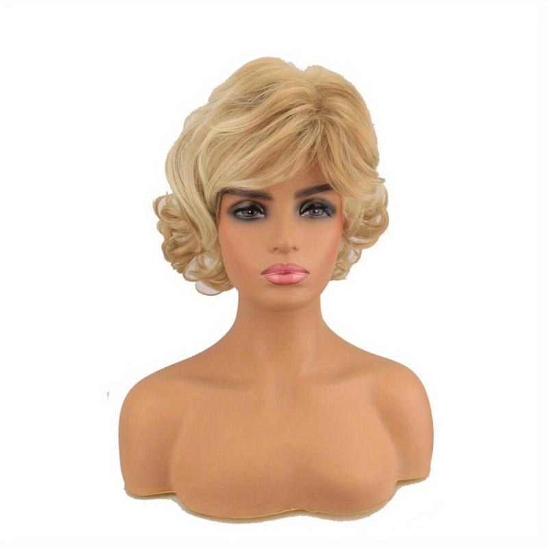 Short Straight Pixie Cut Wig With Bangs Synthetic Wig