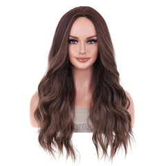 Long Curly Wavy Wig Synthetic Wig Beginners Friendly Heat Resistant
