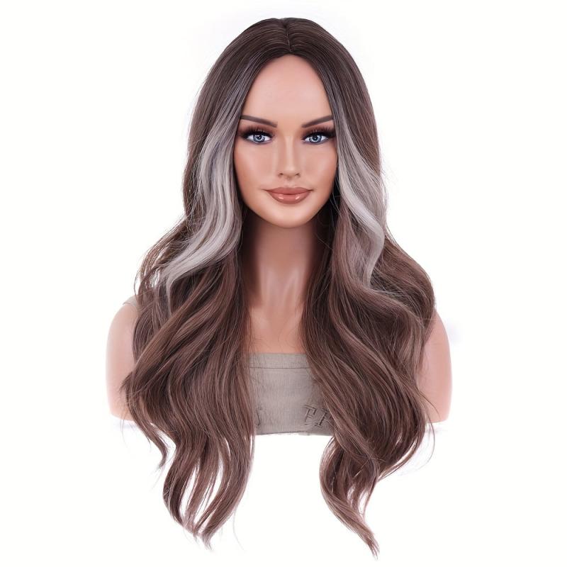 Long Curly Wavy Wig Synthetic Wig Beginners Friendly Heat Resistant