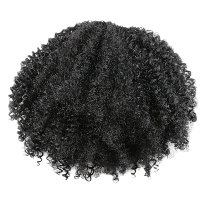 Curly Clip In Hair Extensions Natural African Curly Synthetic Hair