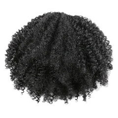 Curly Clip In Hair Extensions Natural African Curly Synthetic Hair