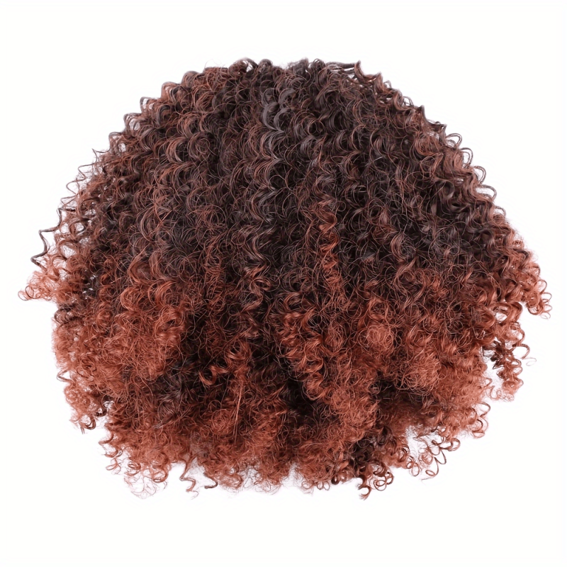 Curly Clip In Hair Extensions Natural African Curly Synthetic Hair