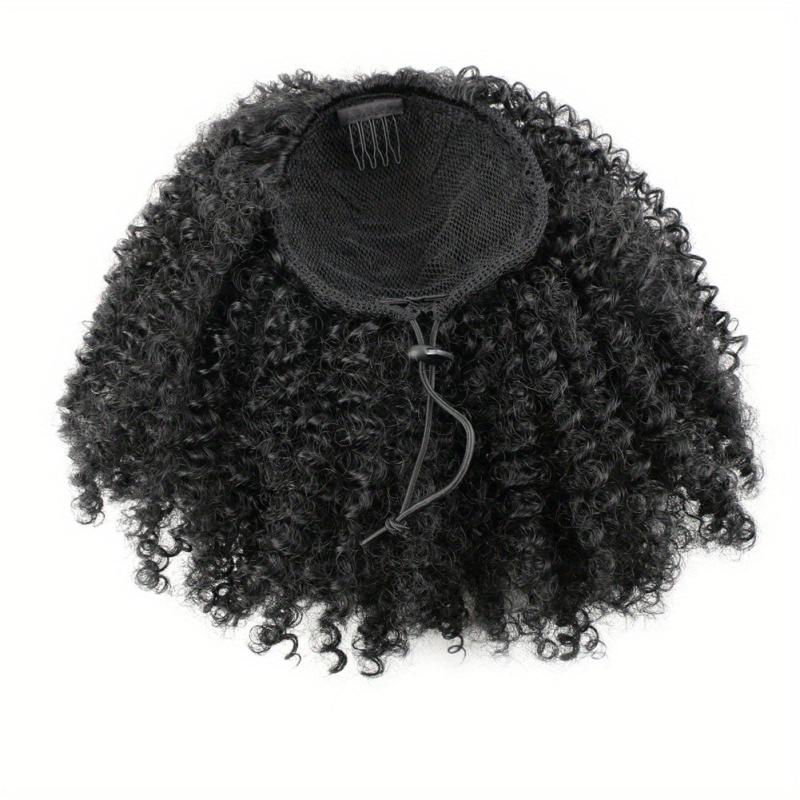Curly Clip In Hair Extensions Natural African Curly Synthetic Hair