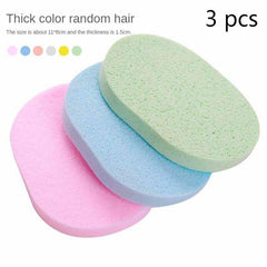 3pcs Facial Cleansing Sponges Easy To Dry Makeup Puffs Clean Face Cotton PVA