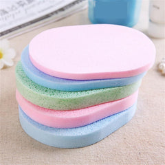 3pcs Facial Cleansing Sponges Easy To Dry Makeup Puffs Clean Face Cotton PVA