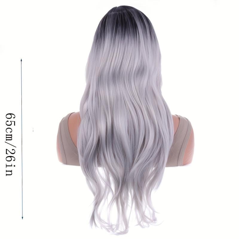 Ombre Long Curly Synthetic Wig Heat Resistant Fashionable Daily Party Cosplay