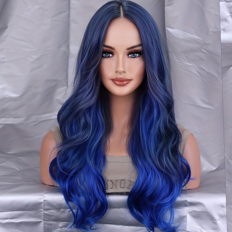 Long Curly Wavy Synthetic Wig Heat Resistant Fashionable For Daily Use