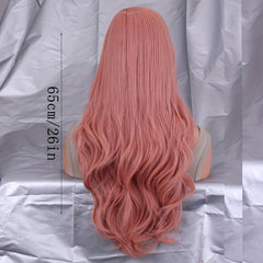 Long Curly Wavy Synthetic Wig Heat Resistant Fashionable For Daily Use