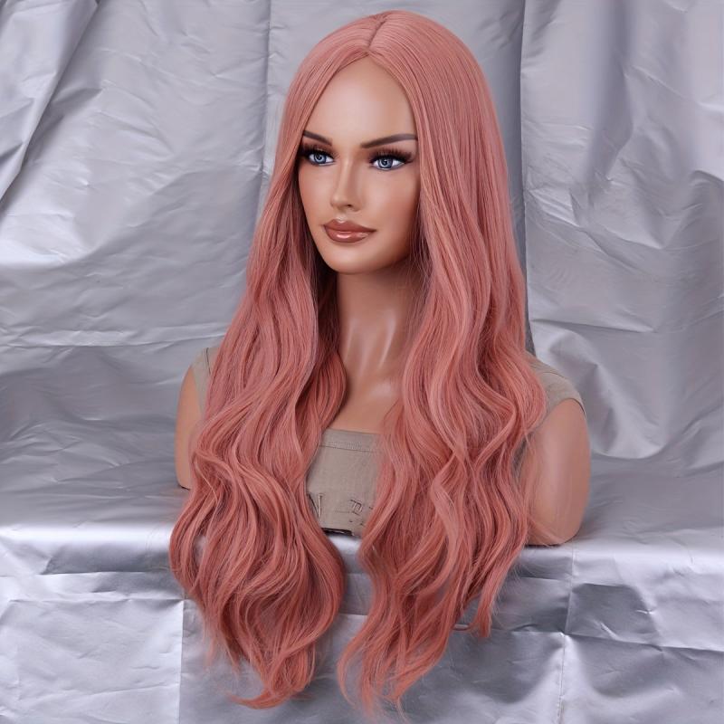 Long Curly Wavy Synthetic Wig Heat Resistant Fashionable For Daily Use