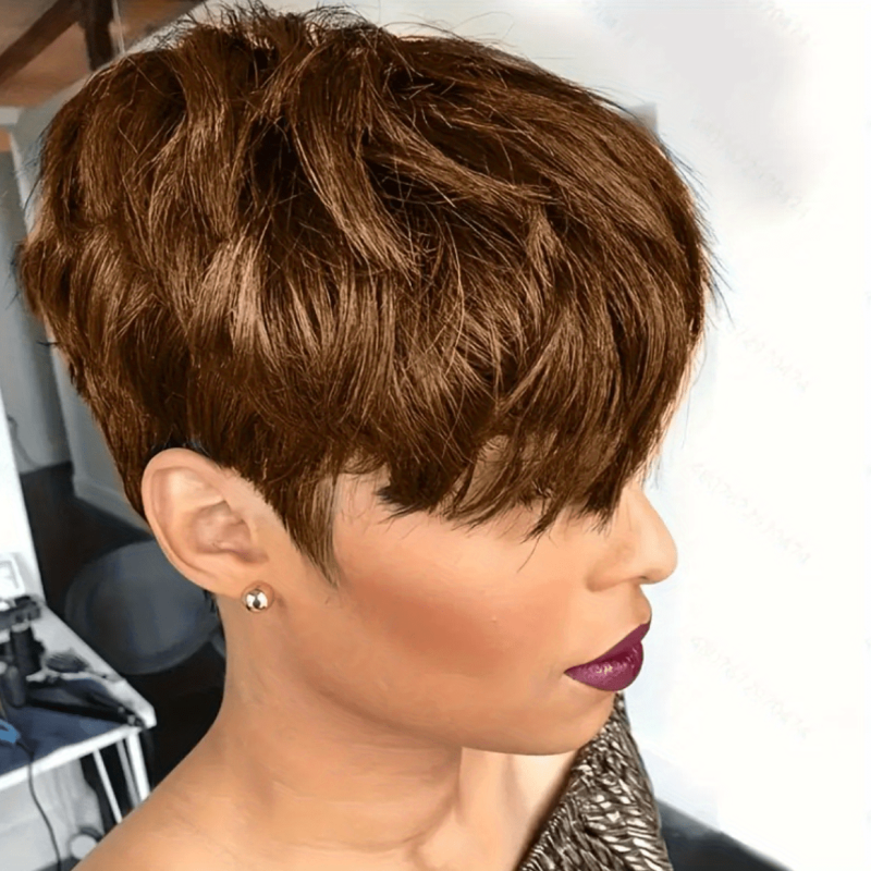 Short Curly Bob Synthetic Wig Easy for Beginners