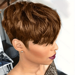 Short Curly Bob Synthetic Wig Easy for Beginners