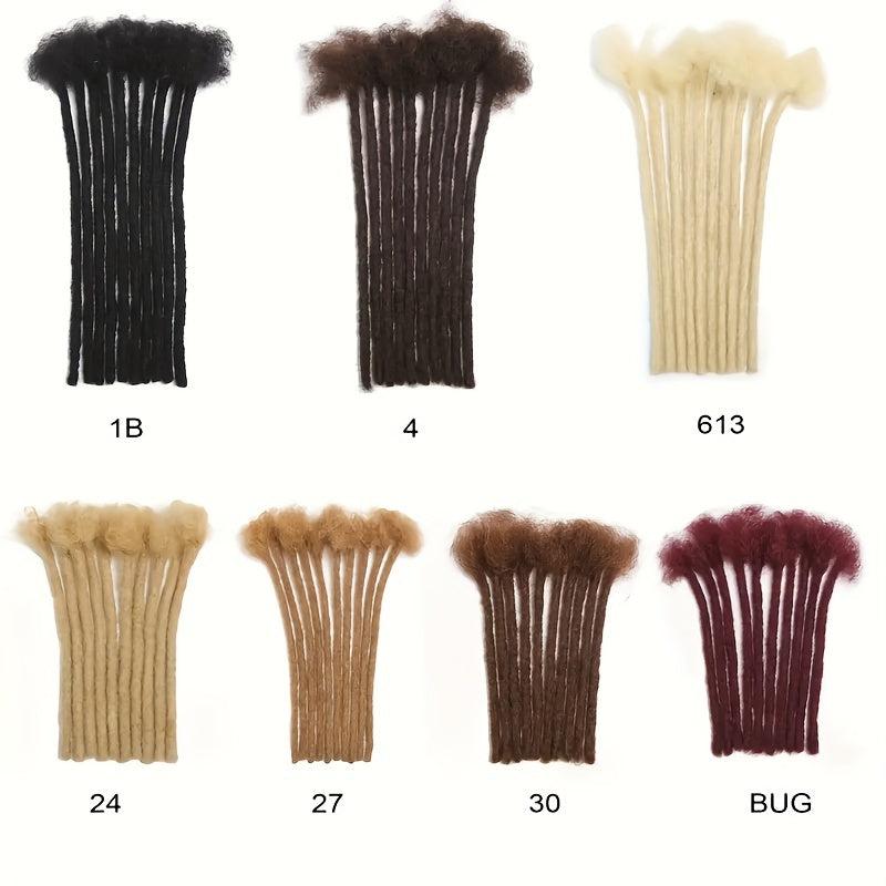 18in Thick Dreadlock Extensions 100% Human Hair for Men & Women