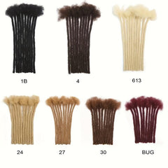 18in Thick Dreadlock Extensions 100% Human Hair for Men & Women