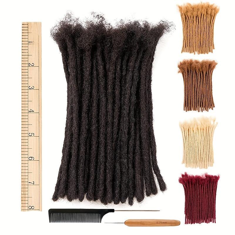 18in Thick Dreadlock Extensions 100% Human Hair for Men & Women