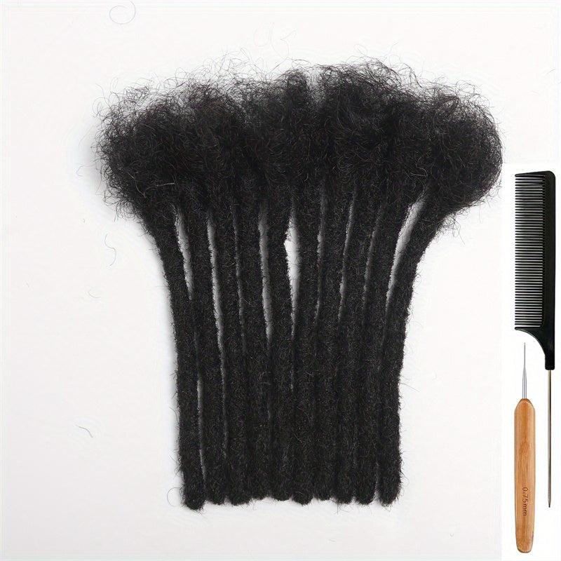 18in Thick Dreadlock Extensions 100% Human Hair for Men & Women