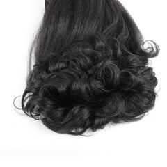 Natural Looking Drawstring Ponytail Curly End for Daily Use