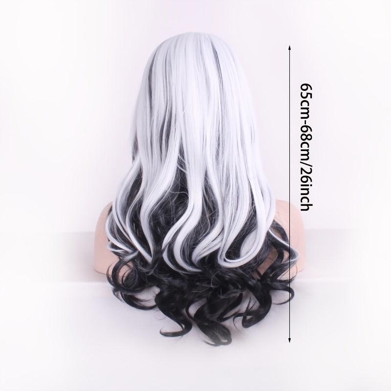 Curly Synthetic Wig With Bangs for Halloween Cosplay Party