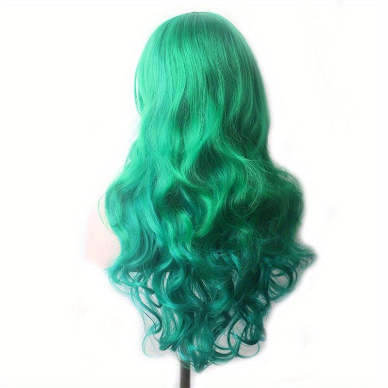 Curly Synthetic Wig With Bangs for Halloween Cosplay Party
